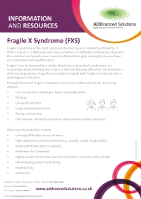AS Fragile X Syndrome